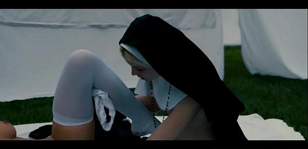  Lesbian teen fingered by sapphic nun